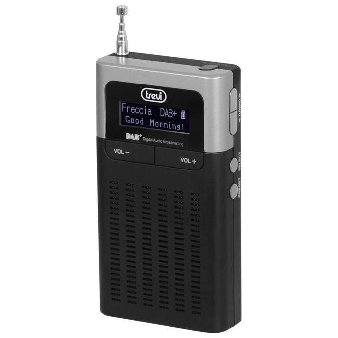 Trevi DAB 793 R Radio Portatile con Ricevitore Digitale Sistema DAB-DAB+ e FM Nero