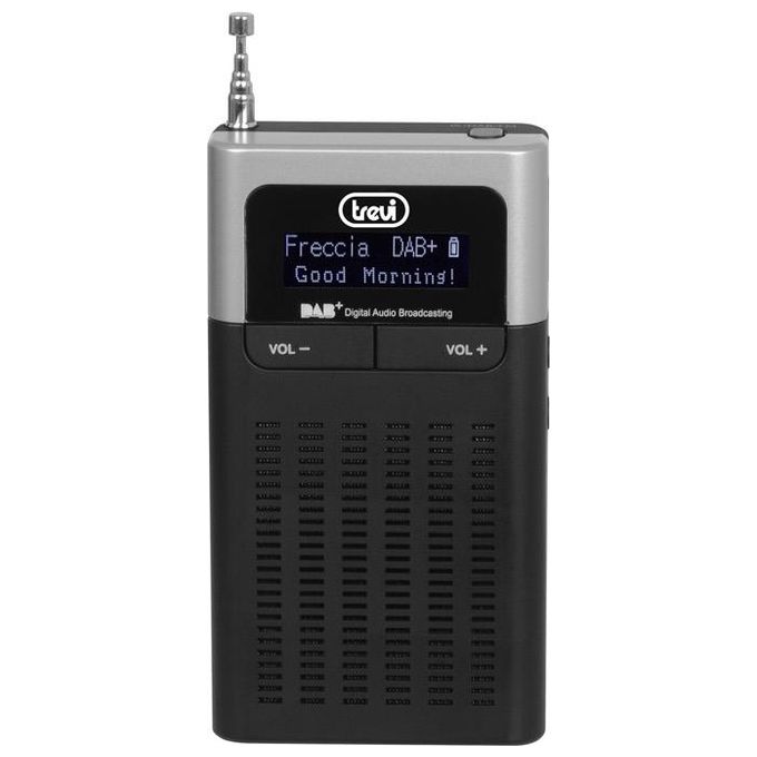 Trevi DAB 793 R Radio Portatile con Ricevitore Digitale Sistema DAB-DAB+ e FM Nero