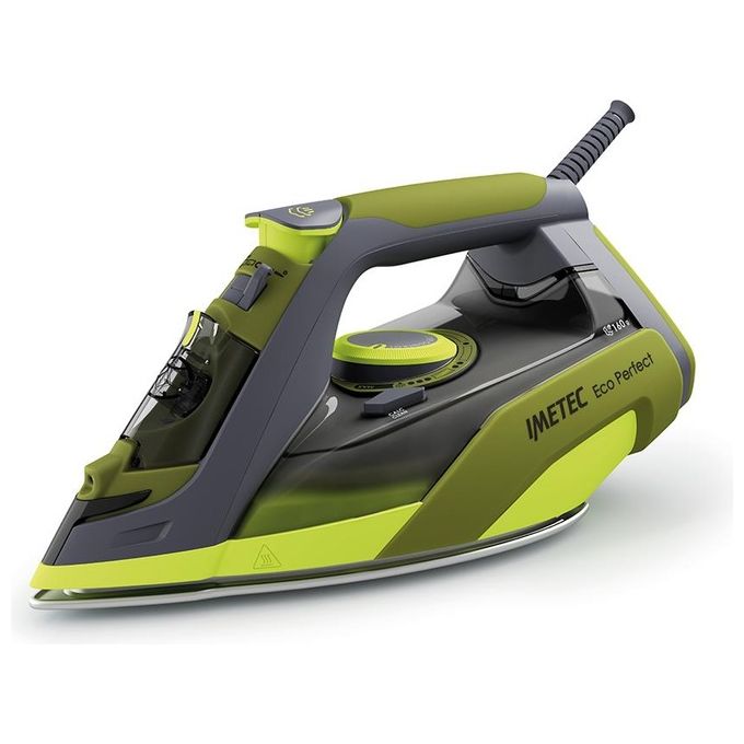 Imetec Eco Perfect Ferro da Stiro a Vapore 300 ml 2400W Colpo di Vapore 160g Rivestimento Pro Ceramic Tripla Protezione Anticalcare