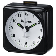 Hama 186329 A50 Sveglia da Viaggio Analogica Funzione Snooze Lancette Fluorescenti 1 Batteria AA colore Nero