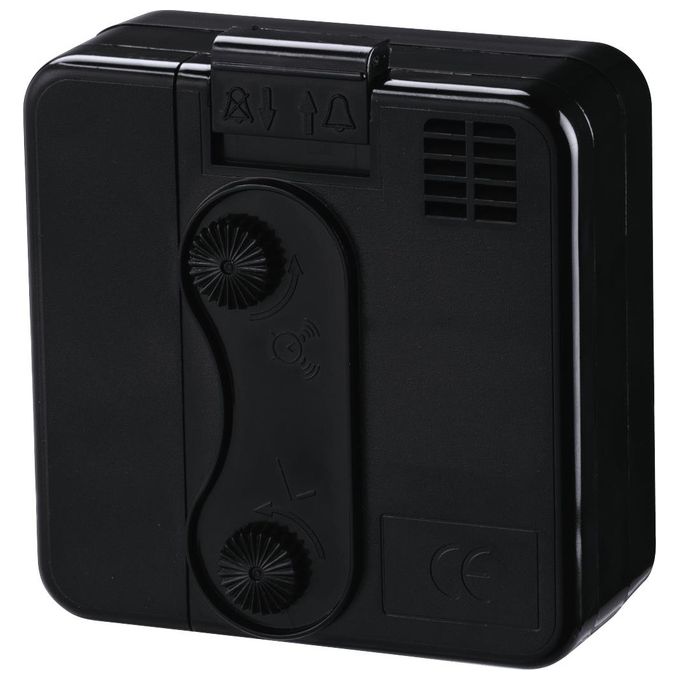 Hama 186329 A50 Sveglia da Viaggio Analogica Funzione Snooze Lancette Fluorescenti 1 Batteria AA colore Nero