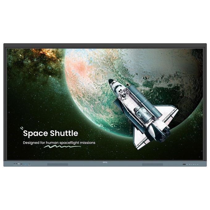 BenQ Re7504 Pannello Piatto Interattivo 75'' 450 Cd-m² 4k Ultra Hd Nero-Grigio Touch Screen Processore Integrato Android