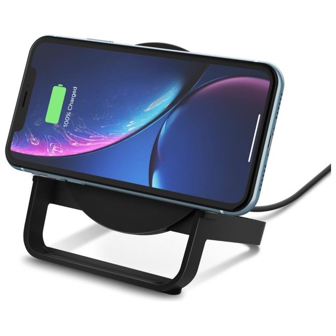 Belkin Wireless Charging Stand 10W Micro-USB Kab. Alimentatore Nero