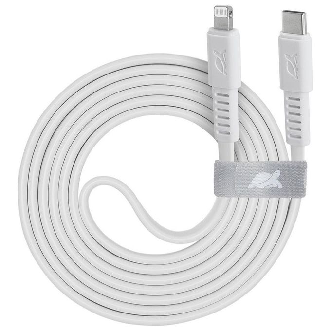 Rivacase Cavo di Ricarica Piatto Type-C - Lightning 1.2mt Bianco