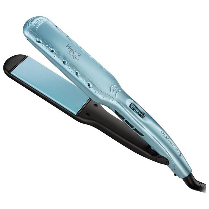 Remington Piastra Larga per Capelli Wet 2 Straight Piastre in Ceramica Display Lcd