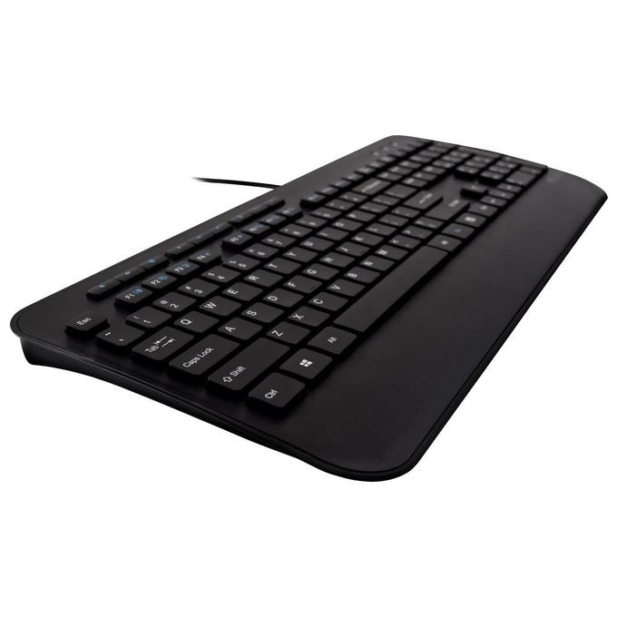 V7 CKU300IT Tastiera Mouse Pro Usb Italiano con Poggiapolsi Italian Qwerty