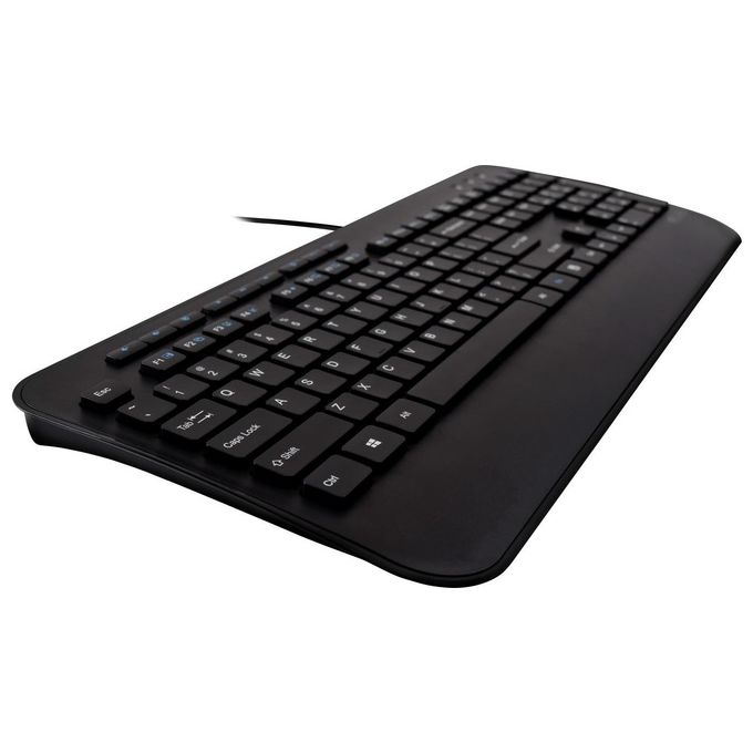 V7 CKU300IT Tastiera Mouse Pro Usb Italiano con Poggiapolsi Italian Qwerty