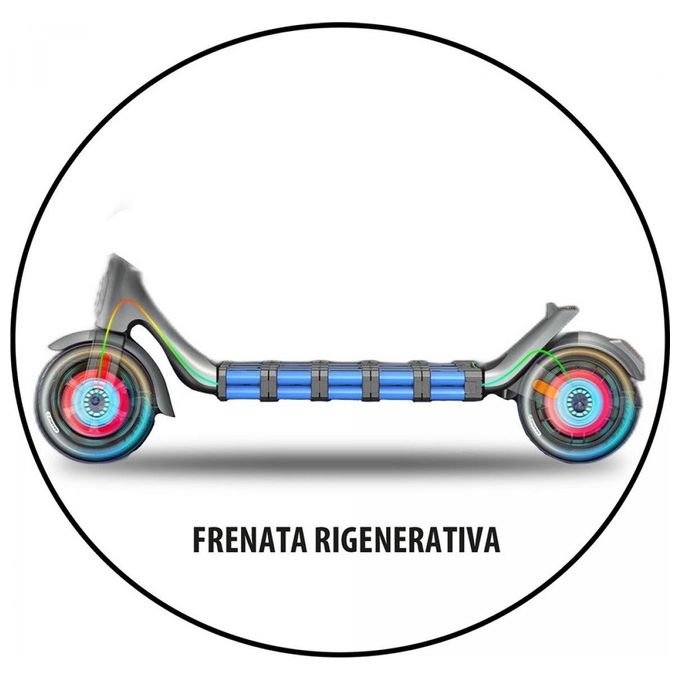 EMG Velociptor Monopattino Elettrico Hero 25 km-h Nero 7.8 Ah