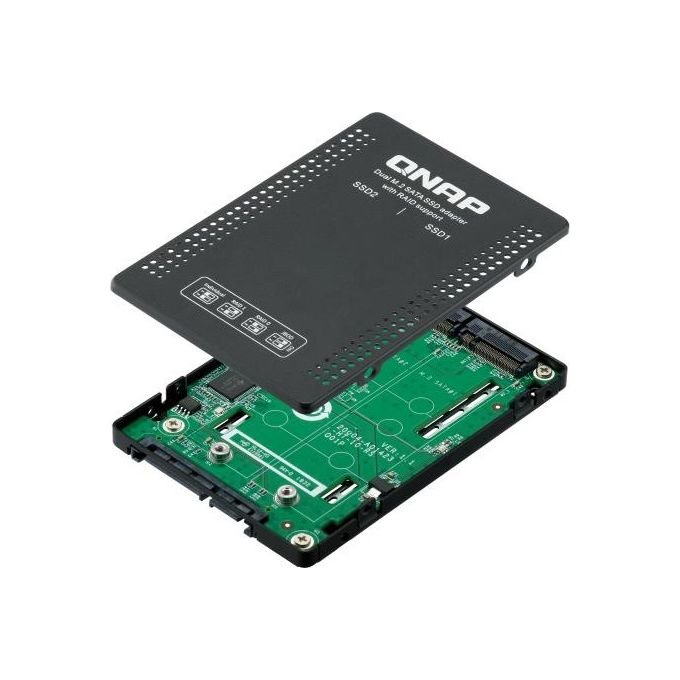 Qnap QDA-A2MAR Contenitore di Unita' di Archiviazione Box Esterno Ssd Nero M.2