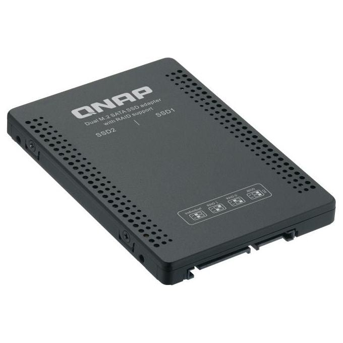 Qnap QDA-A2MAR Contenitore di Unita' di Archiviazione Box Esterno Ssd Nero M.2