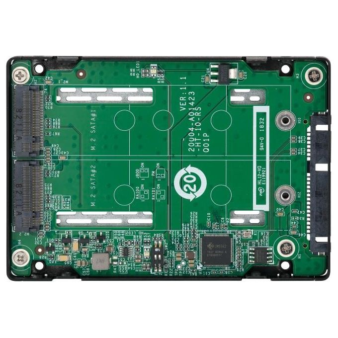 Qnap QDA-A2MAR Contenitore di Unita' di Archiviazione Box Esterno Ssd Nero M.2