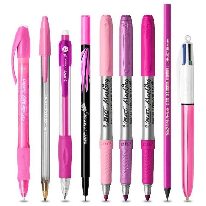 Bic Pink Set Astuccio con Penne