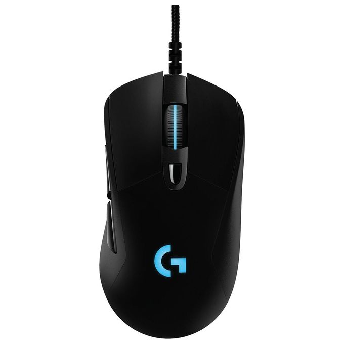 Logitech G403 HERO 16K, mouse gaming, LIGHTSYNC RGB, leggero 87 g + 10 g opzionale, cavo intrecciato, 16.000 DPI