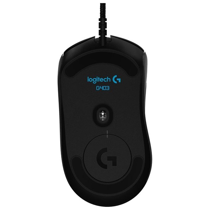 Logitech G403 HERO 16K, mouse gaming, LIGHTSYNC RGB, leggero 87 g + 10 g opzionale, cavo intrecciato, 16.000 DPI