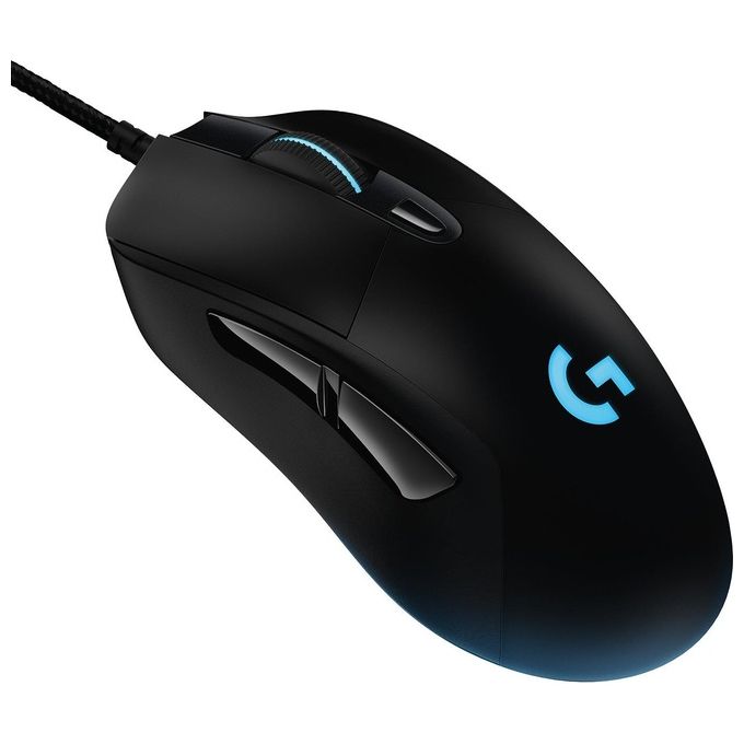Logitech G403 HERO 16K, mouse gaming, LIGHTSYNC RGB, leggero 87 g + 10 g opzionale, cavo intrecciato, 16.000 DPI