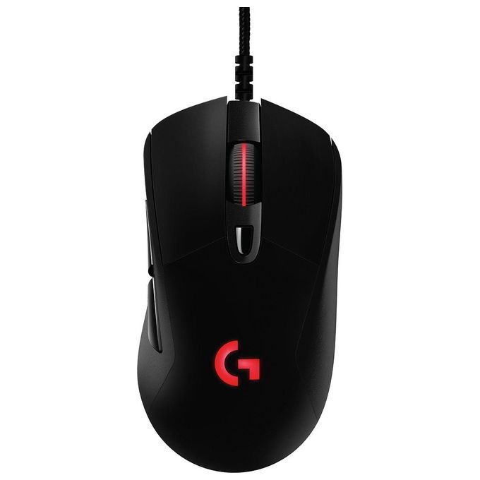 Logitech G403 HERO 16K, mouse gaming, LIGHTSYNC RGB, leggero 87 g + 10 g opzionale, cavo intrecciato, 16.000 DPI