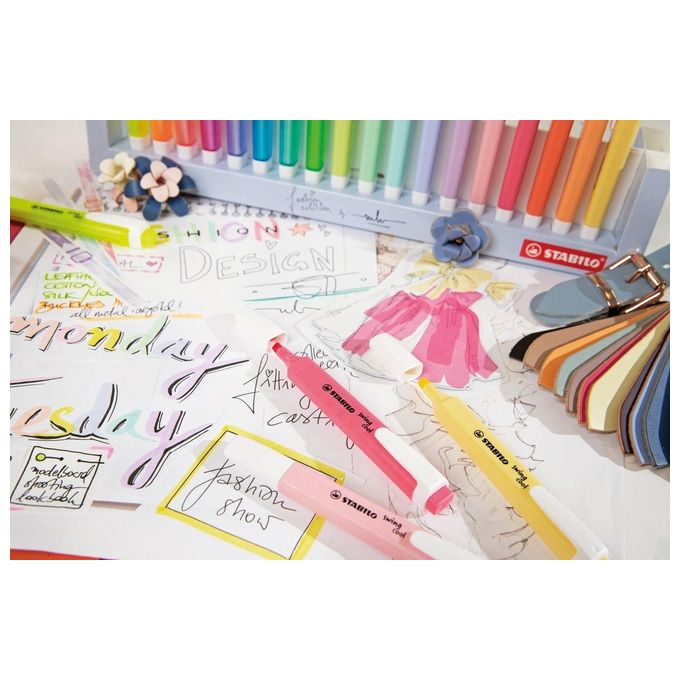 Stabilo Confezione 10 Pezzi Swing Cool Pastel Pink Blush
