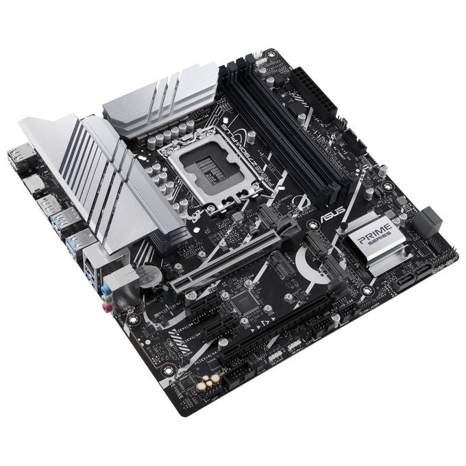 ASUS Z790M-PLUS Scheda madre Intel Z790 LGA 1700 micro ATX, 3 slo M.2, DDR5, HDMI, USB 3.2 Gen 2 Type-C, Thunderbolt USB4, Aura Sync