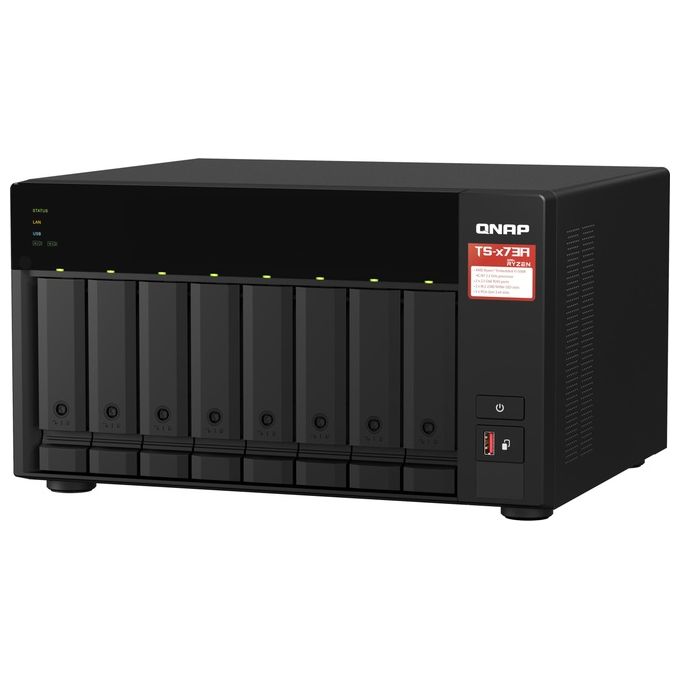 Qnap TS-873A-8G server NAS e di Archiviazione Tower Collegamento Ethernet LAN Nero V1500B