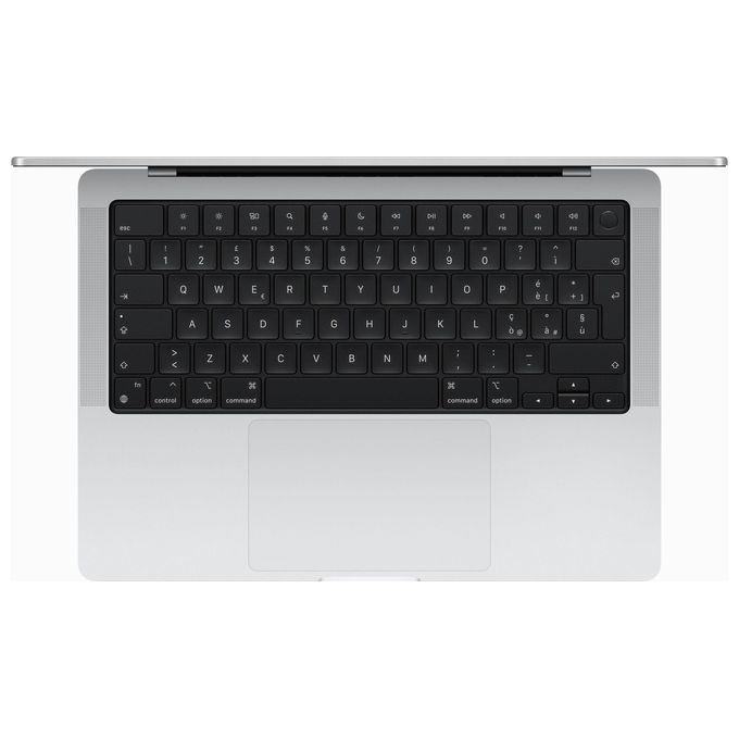 Apple MacBook Pro con Chip M3 CPU 8 Core GPU 10 Core Display Liquid Retina XDR 14.2'' 16Gb di Memoria Unificata 1Tb di Archiviazione SSD Argento