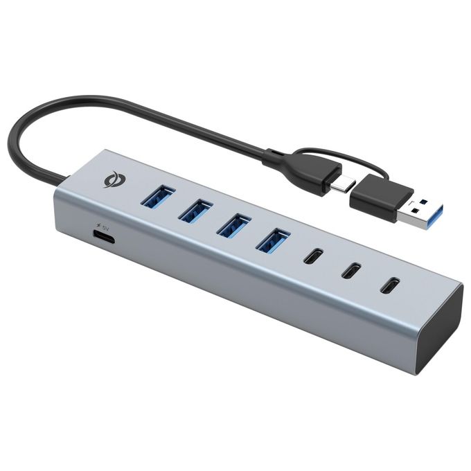Conceptronic HUBBIES20G Hub di Interfaccia Usb 3.2 Gen 1 (3.1 Gen 1) Type-c 5000 Mbit-s Grigio