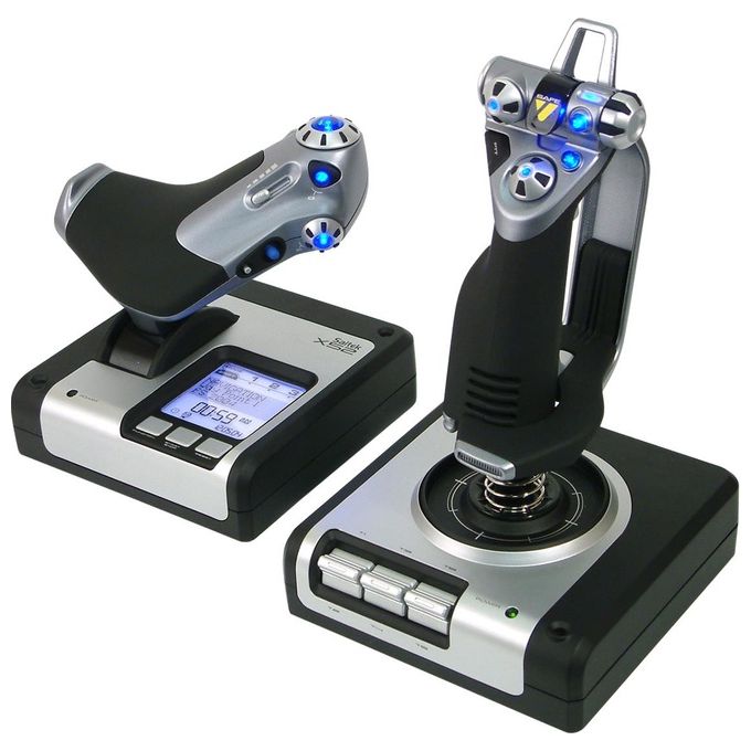 Saitek PRO Flight X52 Joystick con Sistema di Controllo Volo per PC