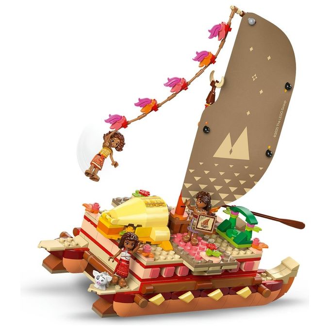 Lego Set 43270 La Canoa di Vaiana Disney Moana Avventura Creativa Gioco di Costruzione per Bambini e Collezionisti