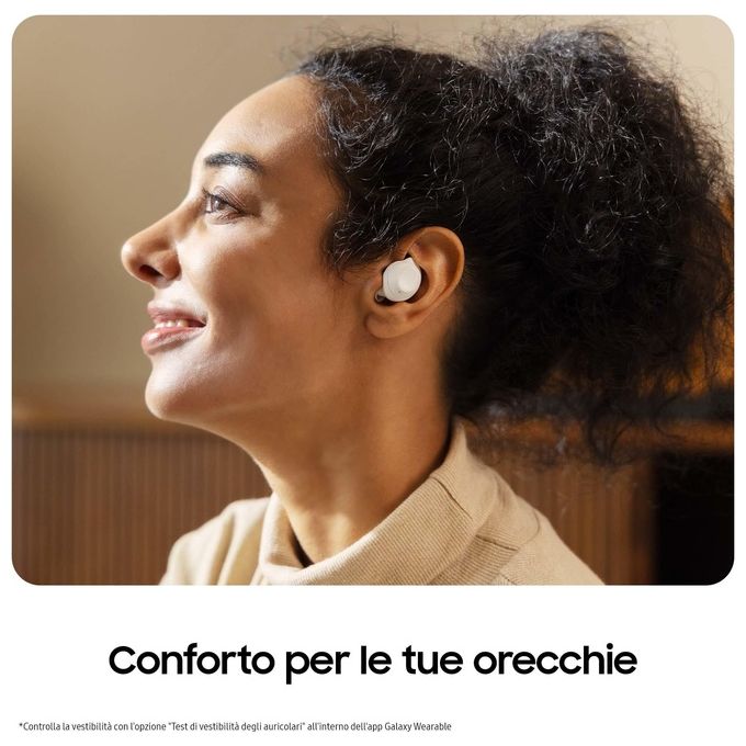 [ComeNuovo] Samsung Galaxy Buds FE Bluetooth True Wireless Cancellazione Attiva dei Rumori Fit Ergonomico Bianco