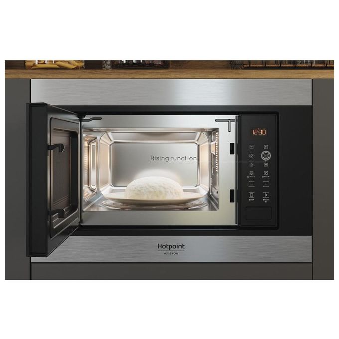 Hotpoint MF20S IX HA Forno a Microonde Capacita' 20 Litri Potenza 800W 21 Funzioni automatiche Programmi automatici Nero-Acciaio Inossidabile