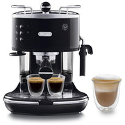 De’Longhi, Macchina Espresso Manuale, Icona Classic, Nero, Acciaio Inox