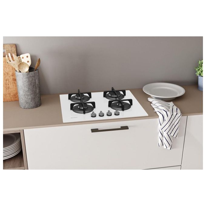 Indesit ING 61T-WH Piano Cottura a Gas 4 Zone 59 cm Bianco