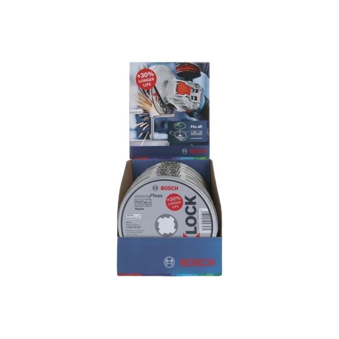 Bosch X-Lock Mola Da Taglio Dritta Standard Set 10X125X1Mm Inox