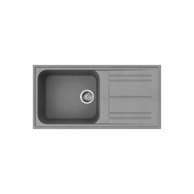 Smeg LZ150CT Lavello da Incasso Standard Estetica Universale 1 Vasca + Gocciolatoio Reversibile 100 cm Cemento