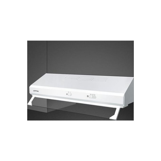 Smeg KSEC61BE2 Cappa da Incasso a Vista Aspirante Estetica Universale Classe energetica D 3 Velocita' Illuminazione LED 60 cm Bianco