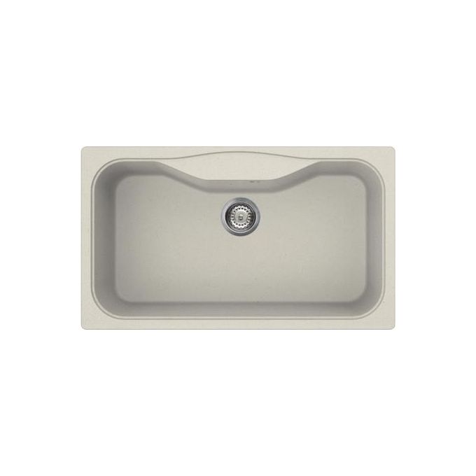 Smeg LSEG860P Lavello Composito da Incasso Antibatterico Antigraffio 1 Vasca Crema 86x50cm LSEG860P