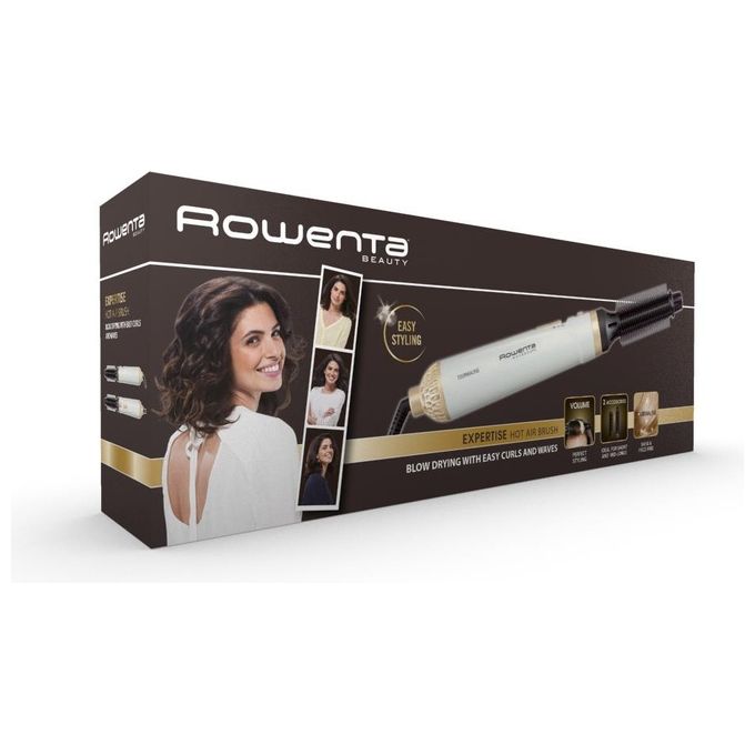 Rowenta Fashion Stylist CF3910CH Spazzola ad Aria Calda Bianco