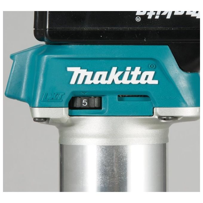 Makita Drt50Zjx2 Rifilatore-Fresatrice 18V Bl + 3 Basi (Batteria Non Inclusa)