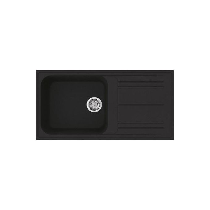 Smeg LZ150A2 Lavello da Incasso Standard Estetica Universale 1 Vasca + Gocciolatoio Reversibile 100 cm Antracite