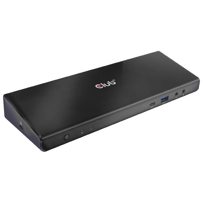 Club3D CSV-1562 Replicatore di Porte e Docking Station per Notebook Usb 3.2 Gen 1 Type-C Nero