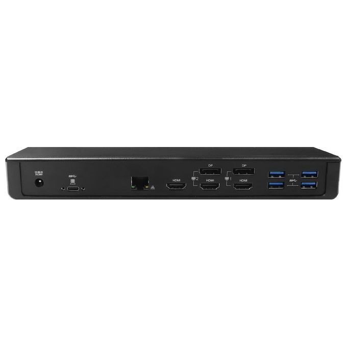 Club3D CSV-1562 Replicatore di Porte e Docking Station per Notebook Usb 3.2 Gen 1 Type-C Nero