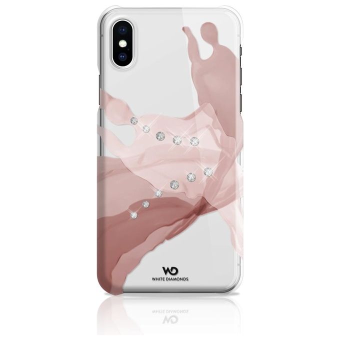 White Diamonds Liquids Cover Rose Gold per iPhone XS-X