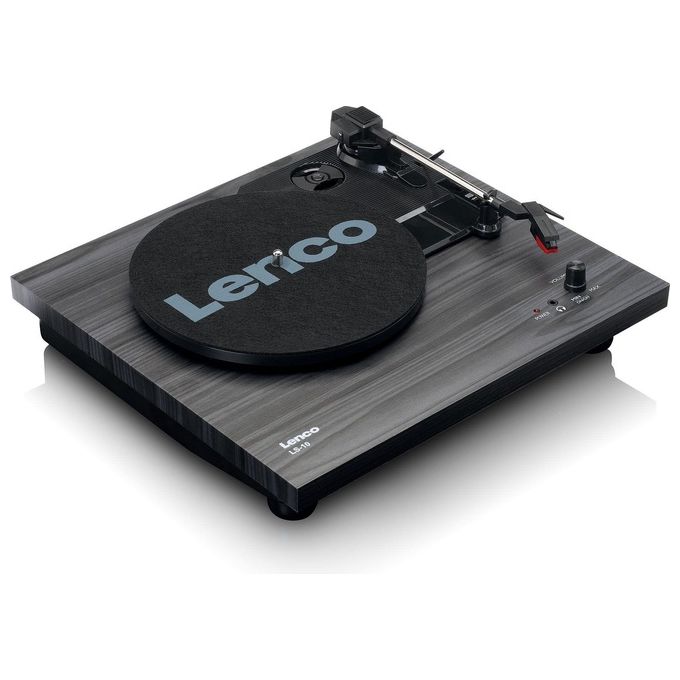 Lenco Giradischi Ls-10 3 Velocita' Diffusore Stereo con Coperchio Nero