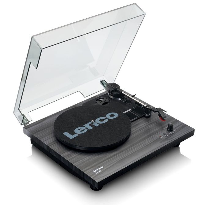 Lenco Giradischi Ls-10 3 Velocita' Diffusore Stereo con Coperchio Nero