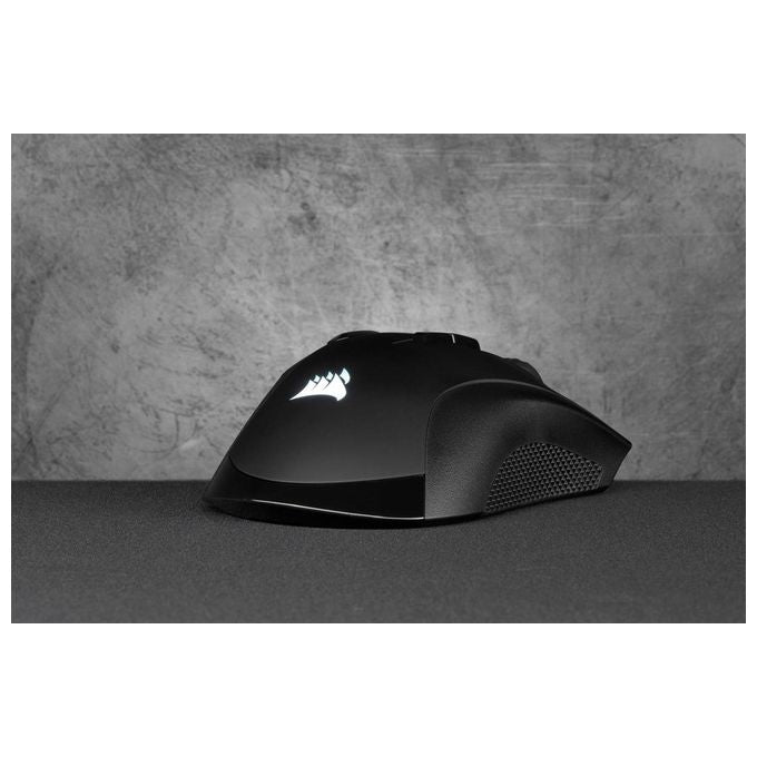 Corsair Ironclaw Wireless RGB Ricaricabile Mouse Gaming Ottico con Tecnologia Slipstream, Wireless, 18000 DPI Sensore, Retroilluminazione LED RGB, Nero