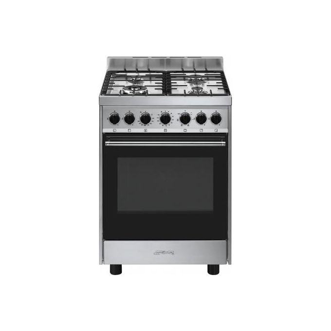 Smeg B601GMXI9 Estetica Mista Cucina a Gas con Forno Elettrico Ventilato 4 Fuochi Classe energetica A 60x60 cm Acciaio Inox