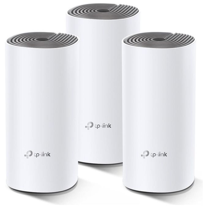 TP-Link Deco E4 3-Pack Dual-Band 2.4 GHz-5 GHz Wi-Fi 5 Bianco-Grigio 2 Interno