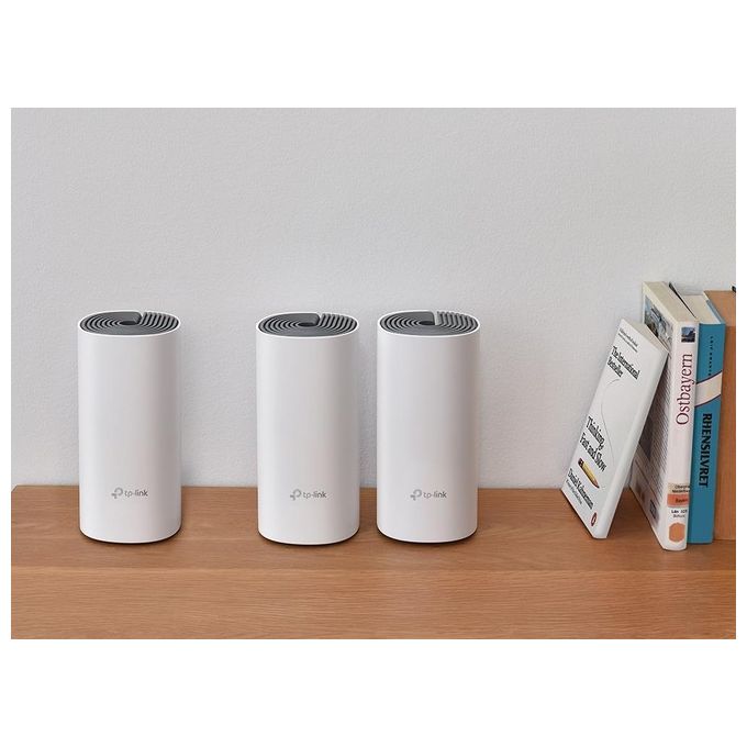 TP-Link Deco E4 3-Pack Dual-Band 2.4 GHz-5 GHz Wi-Fi 5 Bianco-Grigio 2 Interno