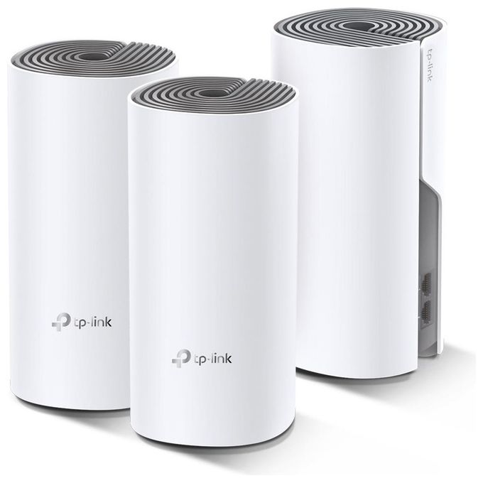 TP-Link Deco E4 3-Pack Dual-Band 2.4 GHz-5 GHz Wi-Fi 5 Bianco-Grigio 2 Interno