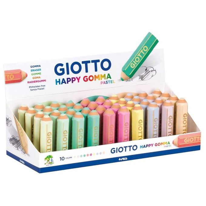 Giotto Happy Gomma Pastel Gomma per Cancellare 40 Pezzi