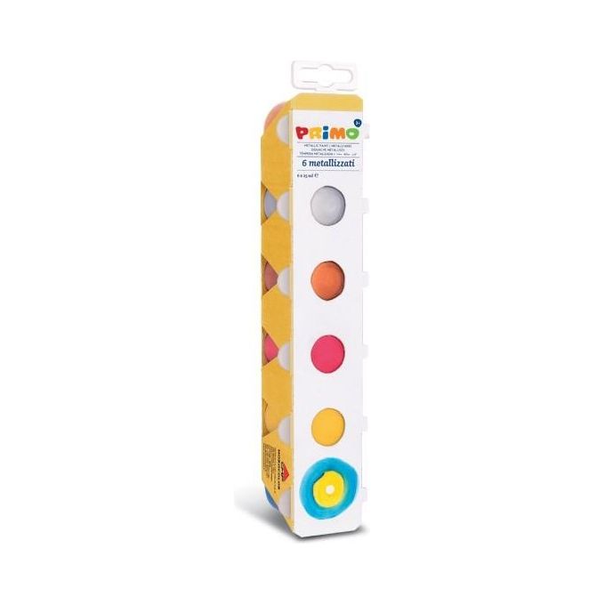 Primo Confezione 6 Tempera Metallizzata da 25ml